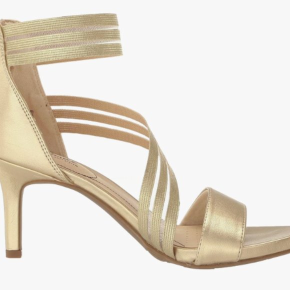 NEW Life Stride Womens Mystique Pump 3 inch heel soft gold Sz 7 - Picture 2 of 7
